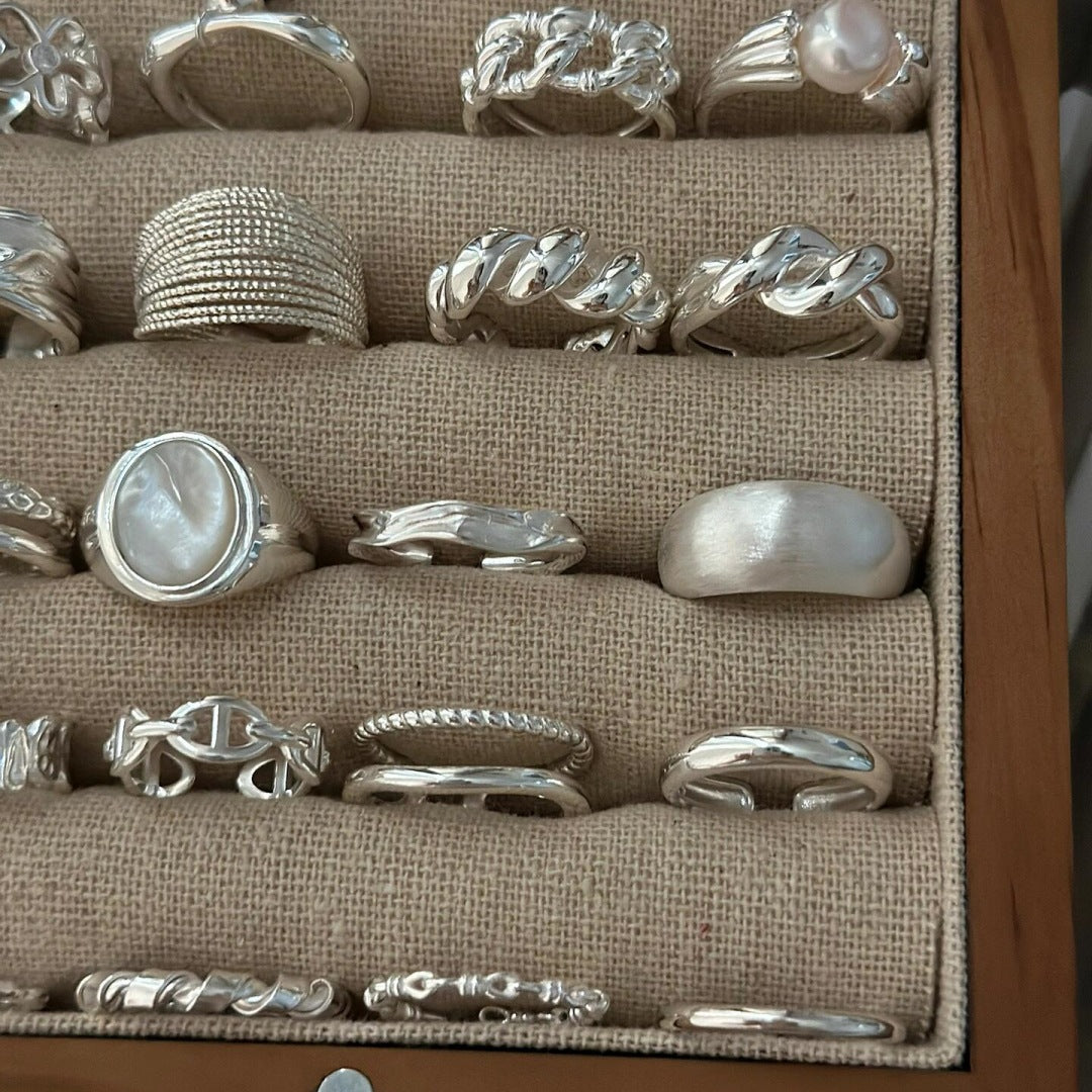 Women's Niche Retro Sterling Sier Simple Light Bracelets