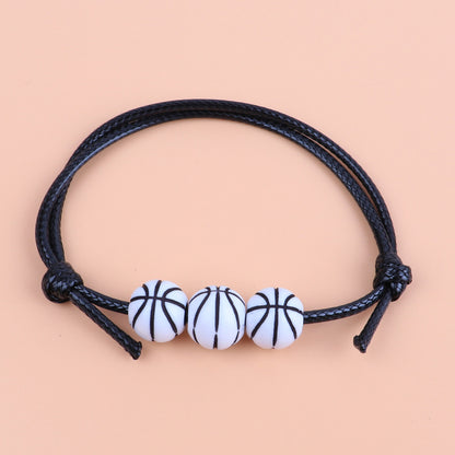 Football Fashionable Exquisite Row Ball Woven Bracelets