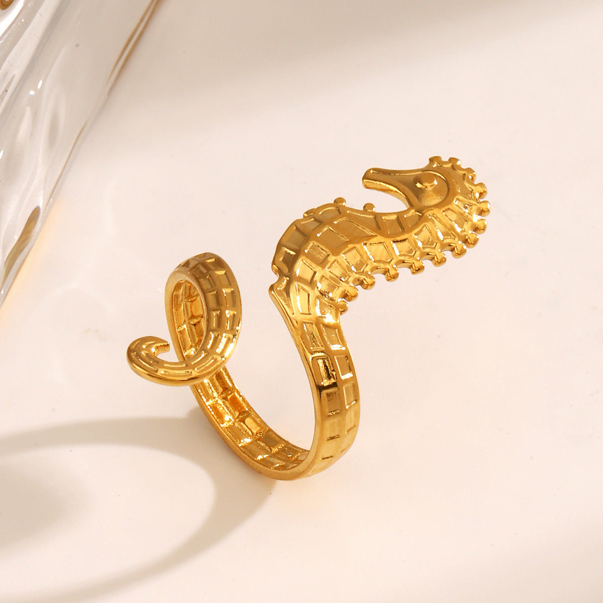 Women's Fashion Popular Ocean Element Seahorse For Rings