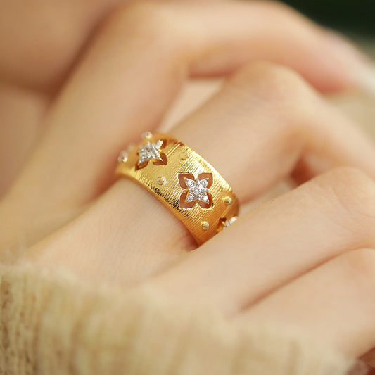 Clover Female National Temperament Special Interest Light Rings