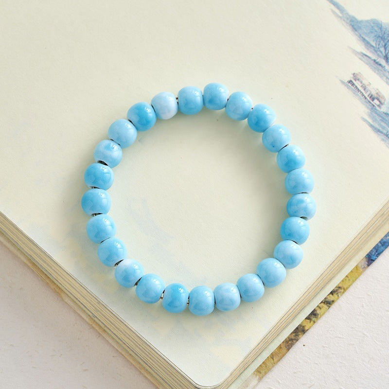 Ceramic Ornament Fashion Flower Glaze Beads Casual Bracelets