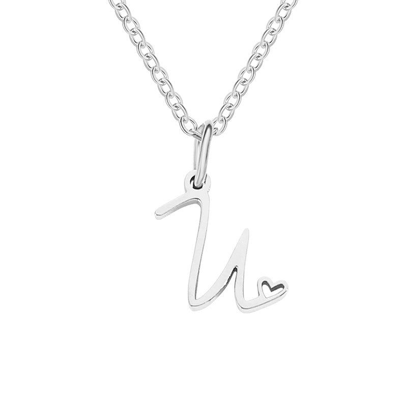 Letter Female Personalized Minority Clavicle Chain Pendants