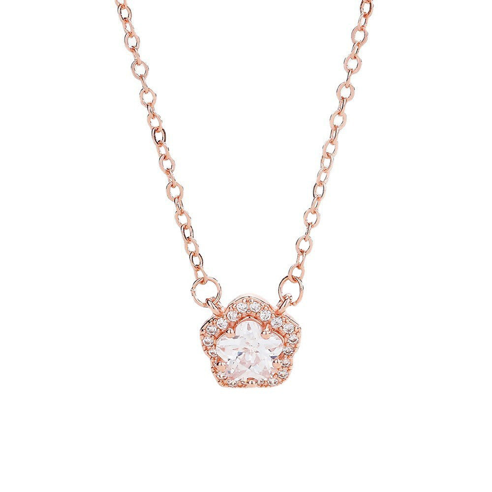 High-grade Light Luxury Sweet Beauty Flower Pendants