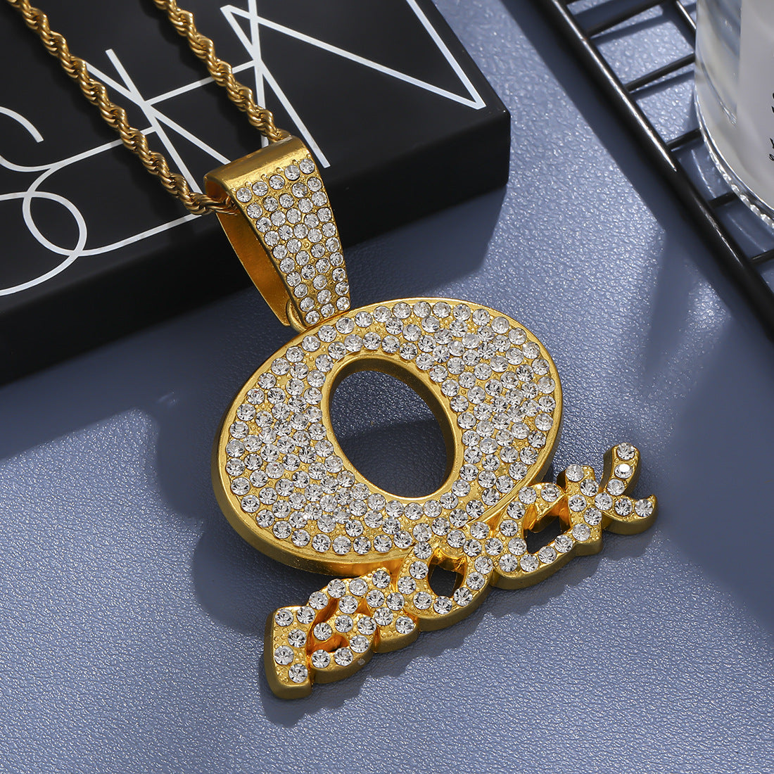 Men's Personalized Hip Hop Style Letter With Diamonds Cuban Necklaces