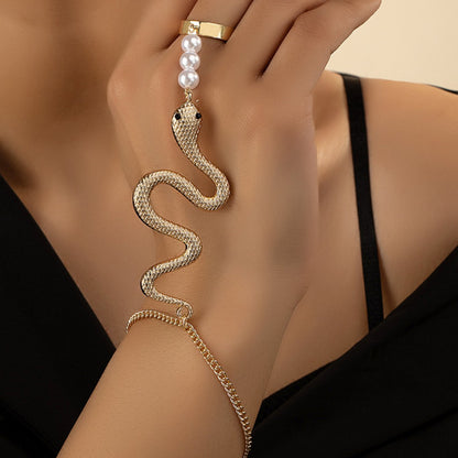 Simple Personality Irregular Alloy Snake-shaped Finger Bracelets