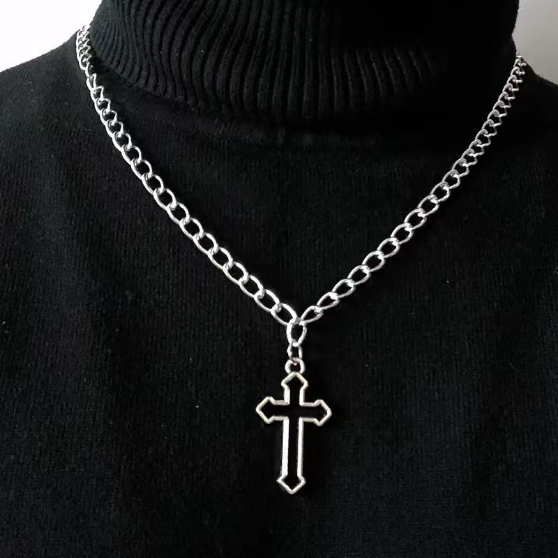 Women's Popular Gothic Cross With Neck Accessories Necklaces