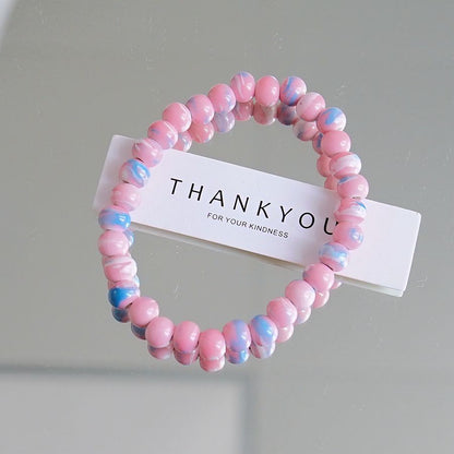 Artistic Idyllic Sweet Gradient Color Beaded Bracelets