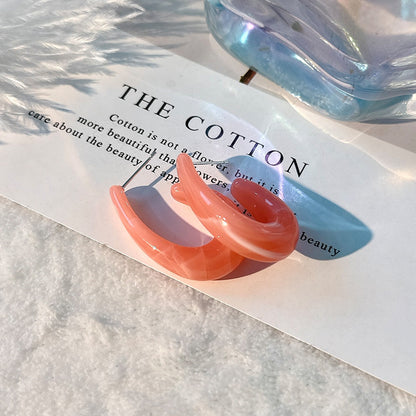 Fashion Design Candy Color Chain Female Dopamine Rings