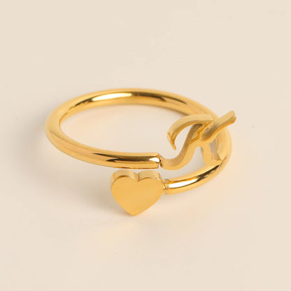 Three-dimensional Love Little Finger Open Adjustable Rings