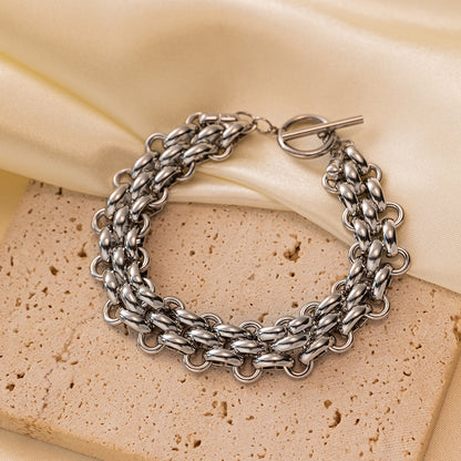 Women's Stainless Steel Versatile Style Fashion Ornament Bracelets