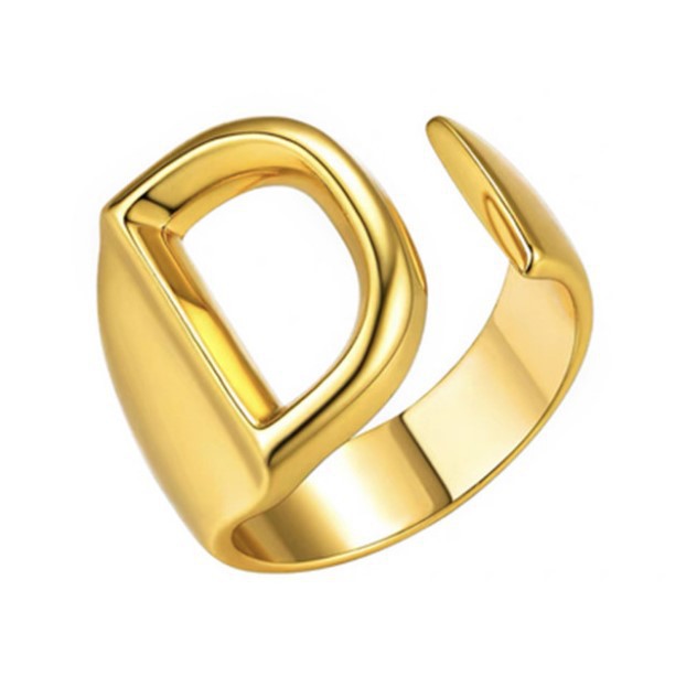 English Letters Female Opening Adjustable Fashion Rings