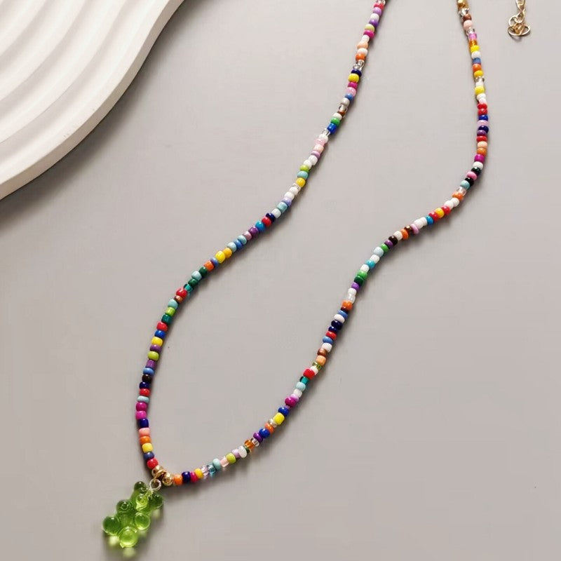 Summer Dopamine Color Indie Sweet Cute Necklaces