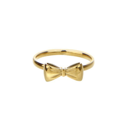 Women's Bow Gold Affordable Luxury Fashion Trendy Personalized Rings