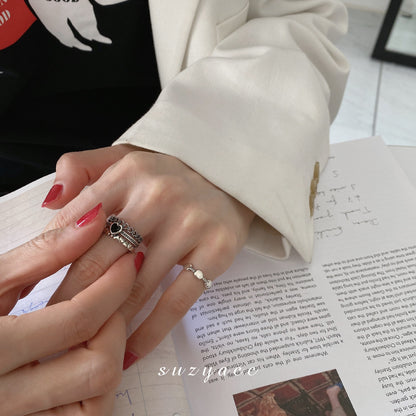 Style Love Female Heart-shaped Index Finger Rings