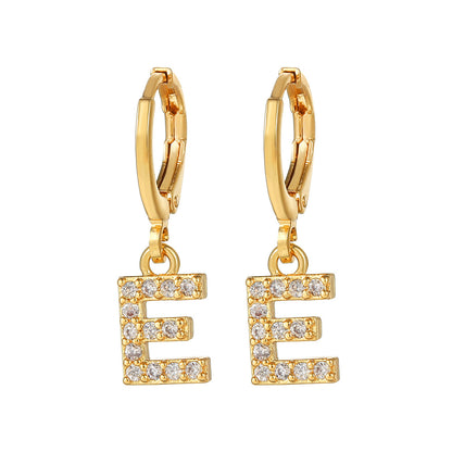 Women's Ear Clips Copper Plated Gold Micro Earrings