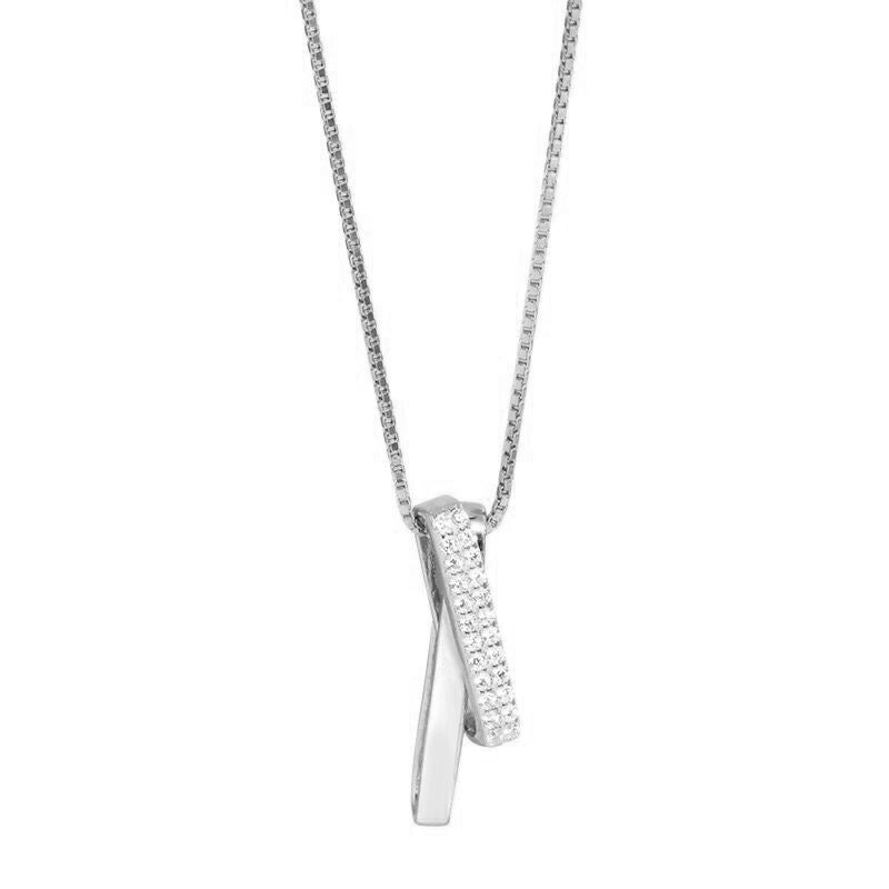 Women's Sterling Sier Geometric Cross Cold Style Necklaces