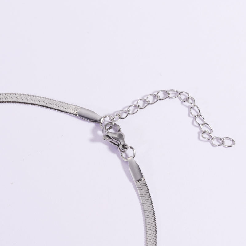 Plating Chain Like Flat Snake Blade Accessories Do Not Necklaces