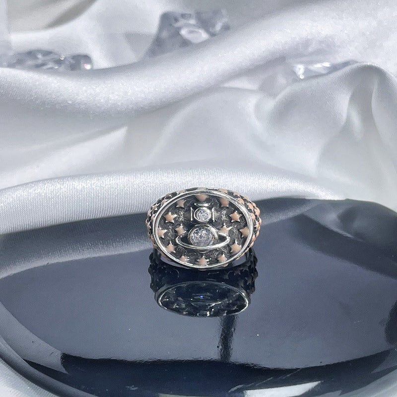 Female Simple Personality Planet Exquisite Versatile Punk Rings