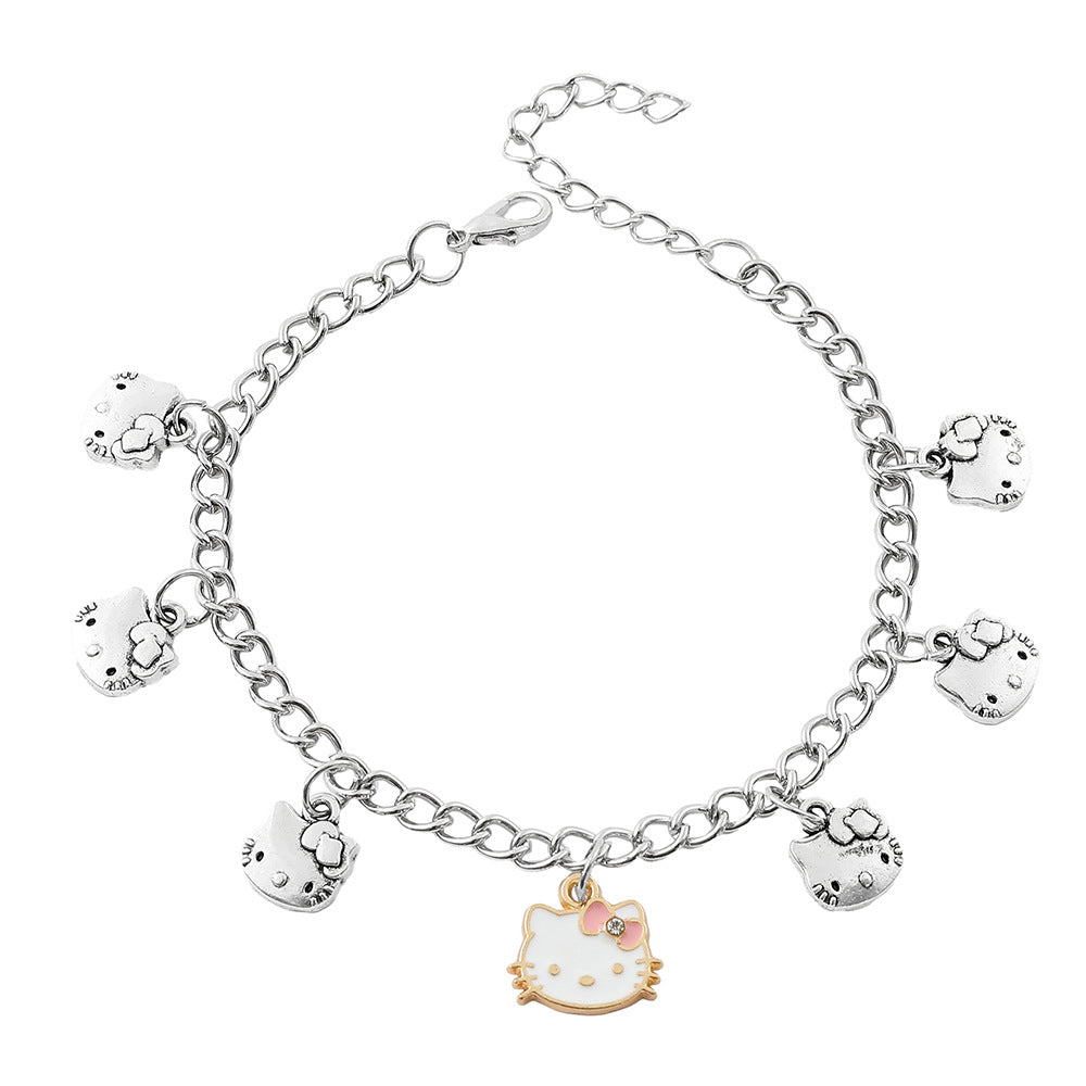 Anime Hello Kitty Clow Beaded Ornament Bracelets