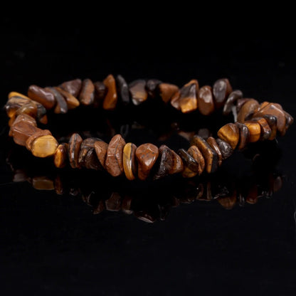 Natural Gravel Amethyst Elastic String Stretchable Bracelets