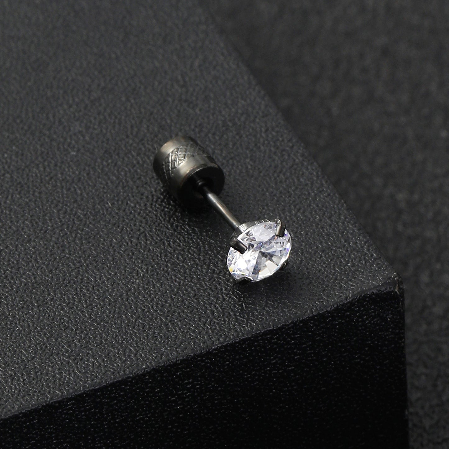 Titanium Steel Fashion Zircon Stainless Ear Bone Nail Simple Earrings