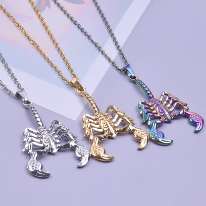Colorful Gold Stainless Steel Scorpion Ornament Pendants