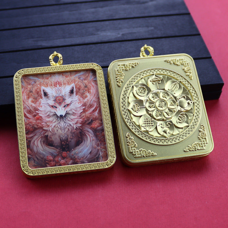 Ethnic Style Golden Fox Previous Life Pendants