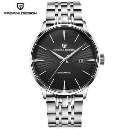 Men's Pin Buckle Spiral Watch Crown Transparent Mechanical Watches