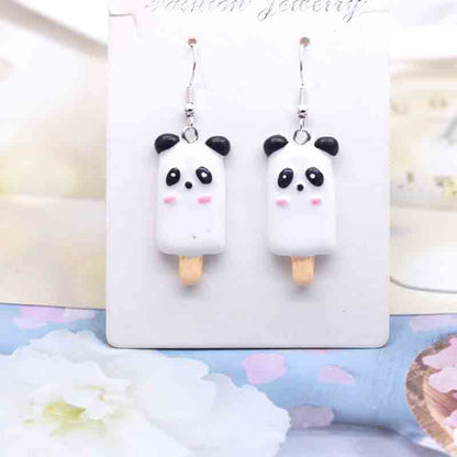 Ice Cream Candy Drink Resin Homemade Earrings