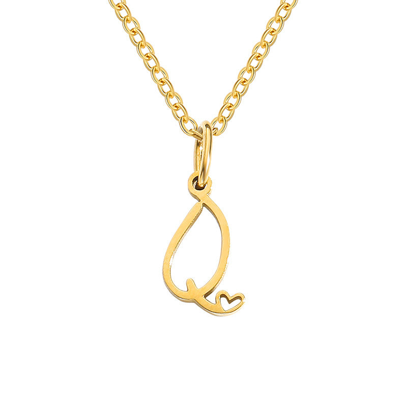 Letter Female Personalized Minority Clavicle Chain Pendants