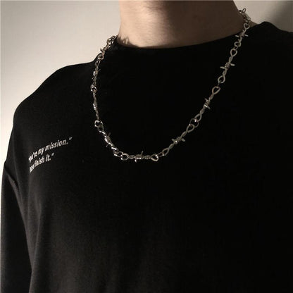 Women's & Men's Niche Retro Thorn Mango Clavicle Chain Necklaces