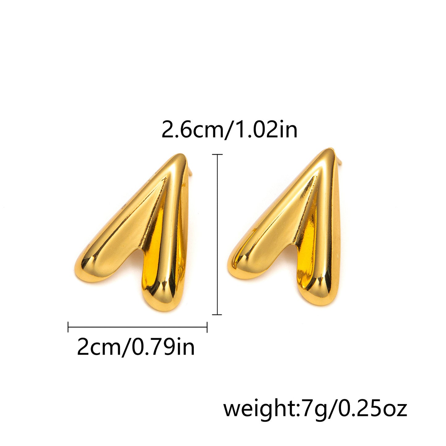 Women's Retro French Geometric Creative Stainless Steel Earrings