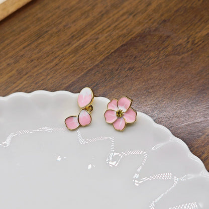 Fresh Simple Flower Light Luxury Fashion Earrings