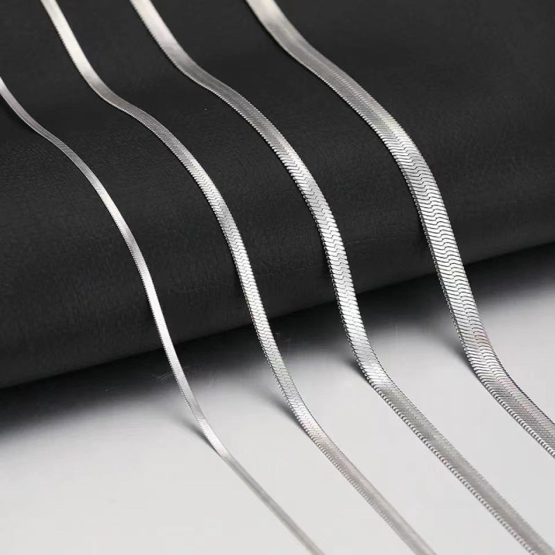 Women's & Men's Stainless Steel Blade Chain Personality Titanium Necklaces