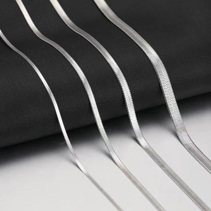 Women's & Men's Stainless Steel Blade Chain Personality Titanium Necklaces