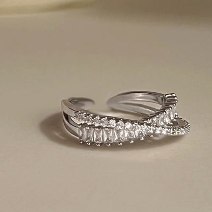 Cross Zircon Light Luxury Minority Design Rings