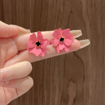 Simple Super Fairy Sweet Flowers Personality Earrings