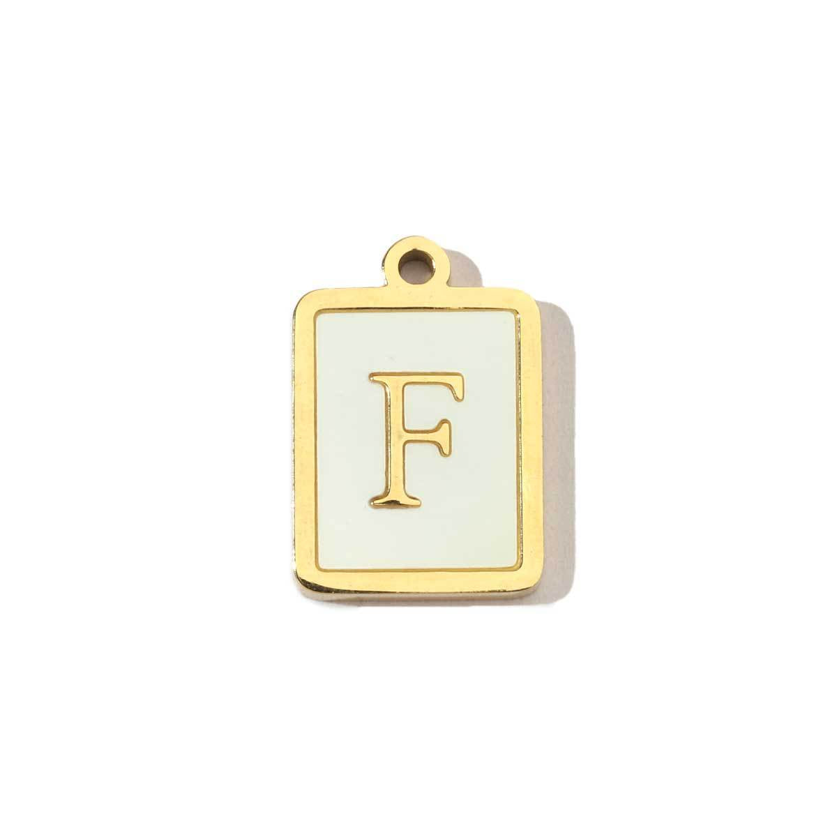 Real Gold Letters Stainless Steel Shell Pendants