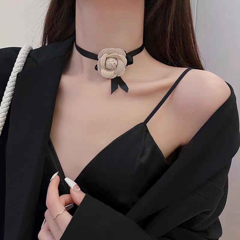 Leather Rope Short Female Neck Band Necklaces