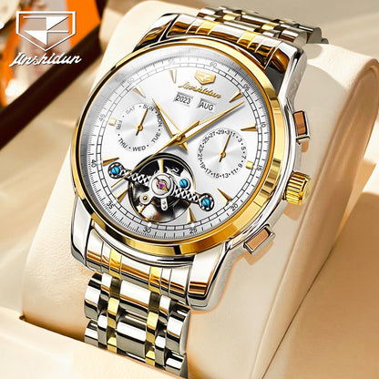 Men's Watch Automatic Multifunctional Waterproof Steel Strap Mechanical Watches