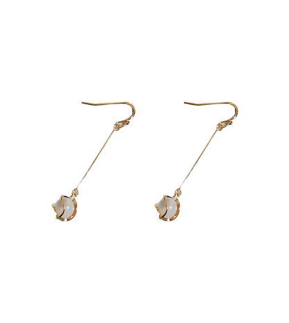 Ear Hook Long Opal Female Simple Earrings