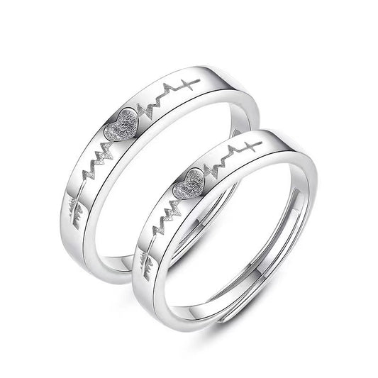 Women's & Men's Couple Fashionable Temperamental Style Inlaid Zircon Rings