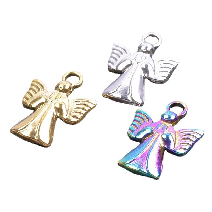 Accessories Steel Golden Angel Titanium Colorful Pendants