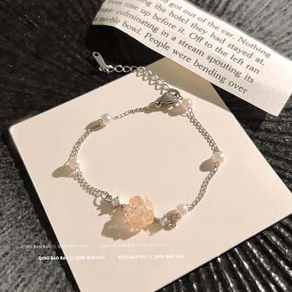 Women's Style Love Camellia High Sense Light Bracelets