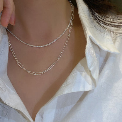 Women's Design Sparkling High-grade Cold Style Light Necklaces