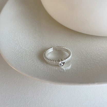 Women's Simple Design Small Pieces Of Sier Pearl Rings