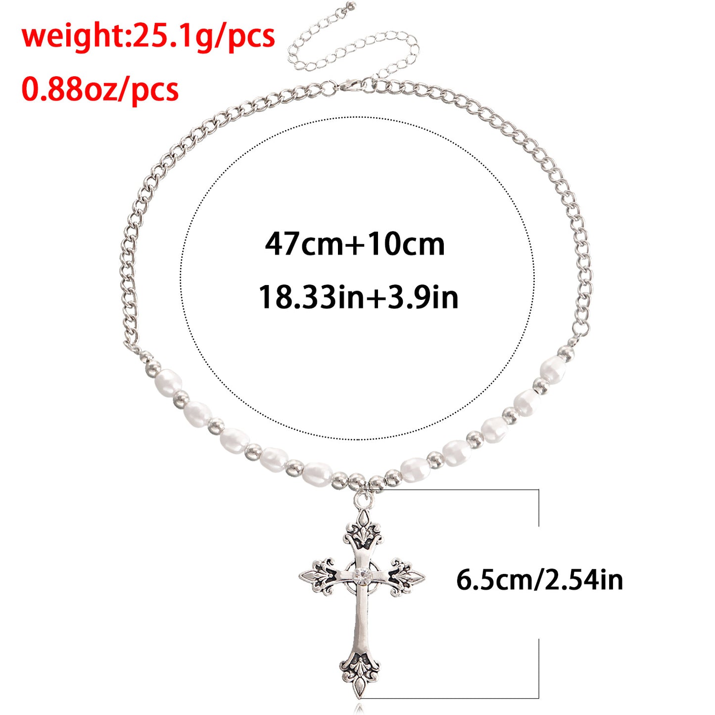 Women's Ornament Vintage Cross Fashion Simple Business Necklaces