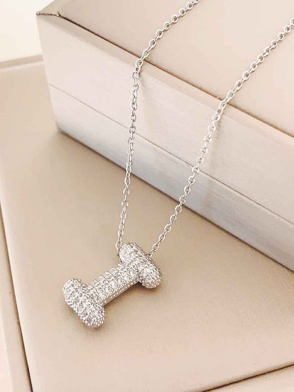 Women's Letter Hip Hop Full Zircon Exquisite Necklaces