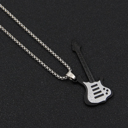 Men's Chain Hip Hop Style Titanium Steel Couple Necklaces