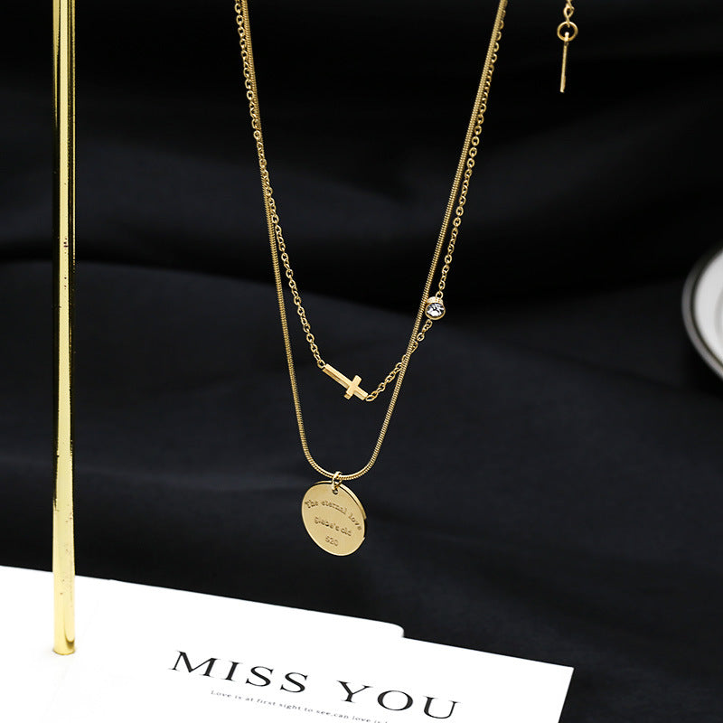 Graceful Exquisite Cold Wind Clavicle Chain Necklaces